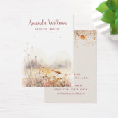 Moderne, schicke Wildblume Blumenohrkarte (Schreibtisch)