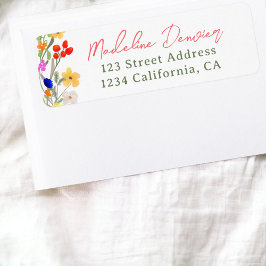 Moderne schicke, wilde Blume Abschluss