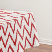 Moderne, schicke, Zickzack rote Farbkat Tischdecke (Beispiel)