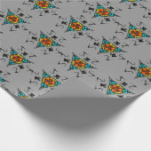 Moderne Schiefer-Mandala" Geschenkpapier (Ecke)