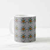 Moderne Schiefer-Mandala" Kaffeetasse (Vorderseite Links)