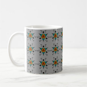 Moderne Schiefer-Mandala" Kaffeetasse