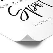 Moderne Schieß einen Schuss und finde dein Sitzpla Poster (Ecke)