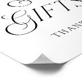 Moderne Schilder für Hochzeitkarten und Geschenke (Ecke)