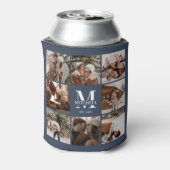 Moderne schlampige blaue Fotomaterial zum Schutz Dosenkühler (Kanne Rückseite)