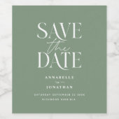 Moderne schlanke, elegante Kleinschreibung Weinetikett (Einzelnes Label)