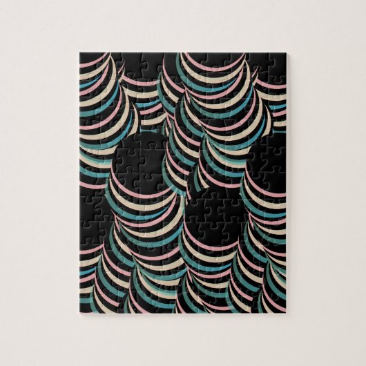 Moderne schlanke Trippy-Tunnel Hypnotic Puzzle (Vertikal)