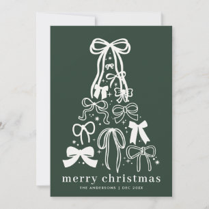Moderne Schleifenbögen Grün Weihnachten