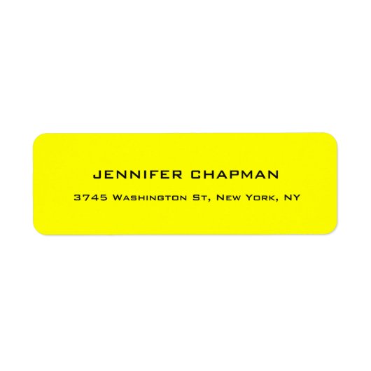 Moderne Schlicht Elegante Beruflich Lemon Gelb (Vorne)