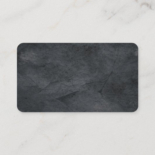 Moderne Schlicht Elegante Minimalistisch Grau Einf Visitenkarte (Rückseite)