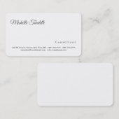 Moderne Schlicht Elegante Minimalistisch Visitenkarte (Vorne/Hinten)