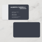 Moderne Schlicht Elegante Minimalistisch Visitenkarte (Vorne/Hinten)