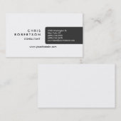 Moderne, Schlicht-graue, attraktive Visitenkarte (Vorne/Hinten)