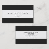 Moderne Schlicht-graue Berufliche Visitenkarte (Vorne/Hinten)
