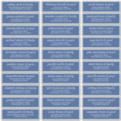 Moderne, schlichte Adresse für Hochzeitsgäste Aufkleber (Vorderseite)