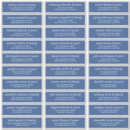 Moderne, schlichte Adresse für Hochzeitsgäste Aufkleber