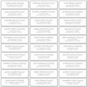 Moderne, schlichte Adresse für Hochzeitsgäste Aufkleber (Vorderseite)