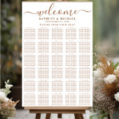 Moderne, schlichte Beige, einfache Hochzeit mit 30 Poster