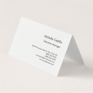 Moderne Schlichte Berufliche Minimalistische Faltu Visitenkarten