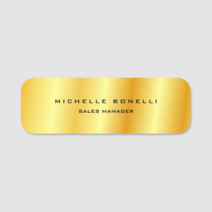 Moderne Schlichte Berufliche Namensposition Namensschild
