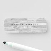 Moderne Schlichte Berufliche Namensposition Namensschild (Beispiel)