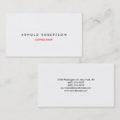 Moderne Schlichte Berufliche Visitenkarte (Vorne/Hinten)