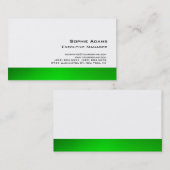 Moderne Schlichte Berufliche Weiß-Einzigartigkeit Visitenkarte (Vorne/Hinten)