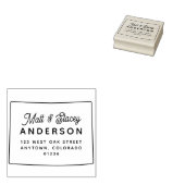 Moderne, schlichte COLORADO Staat Rücksendeadresse Gummistempel (Stempel)