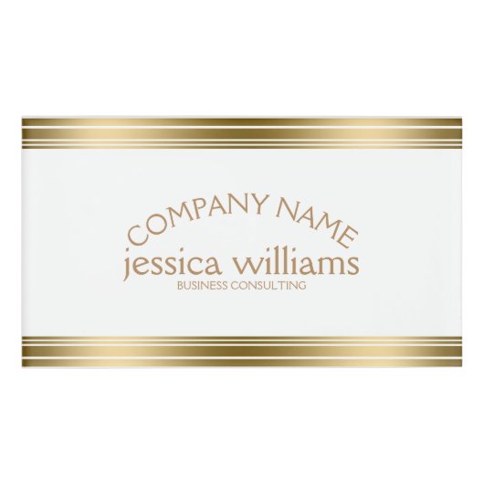 Moderne, schlichte Dekorationselemente Namenschild (Vorderseite)