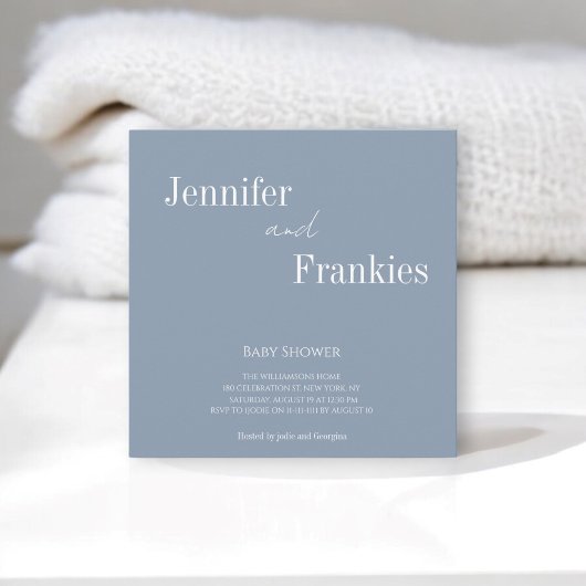 moderne, schlichte Duschbrause Einladung