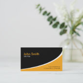 Moderne schlichte einfache hallo Tech-Orange Visitenkarte (Stehend Vorderseite)