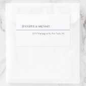 Moderne Schlichte, einfache Minimalistische Hochze Rechteckiger Aufkleber (Tasche)