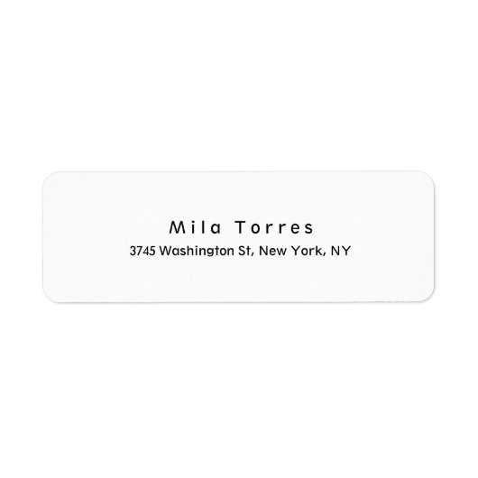 Moderne Schlichte Elegante Schwarz & Weiß (Vorne)