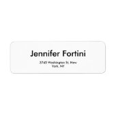 Moderne Schlichte Elegante Schwarz & Weiß Minimali (Vorne)