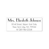 Moderne, schlichte Eleganz Schlicht für ihre Rücks Gummistempel (Prägung)