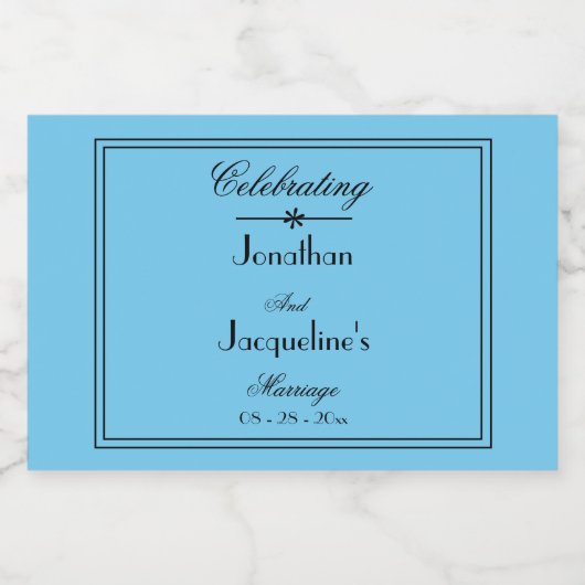 Moderne schlichte Gastgeschenke Hochzeiten niedlic Alkoholflaschenetikett (Einzelnes Label)