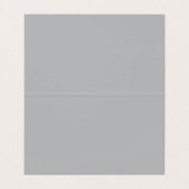 Moderne schlichte graue minimalistische profession visitenkarten (Innenseite Aufgefaltet)