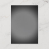 Moderne Schlichte Graukalligraphie-Visitenkarte Visitenkarte (Rückseite)