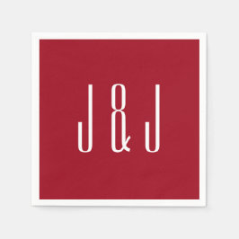 Moderne Schlichte Hochzeit Serviette