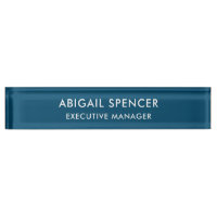 Moderne Schlichte Klasse Beruflich Ocean Blue