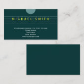 Moderne Schlichte Minimal Business Card Visitenkarte (Vorne/Hinten)