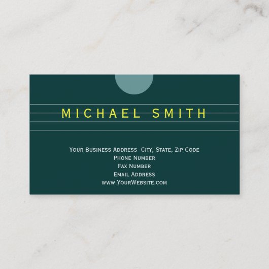 Moderne Schlichte Minimal Business Card Visitenkarte (Vorderseite)