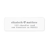 Moderne schlichte Minimalistische Herzfunktion Rüc (Vorne)