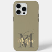 Moderne, schlichte, minimalistische Pastellinitis Case-Mate iPhone Hülle (Rückseite)