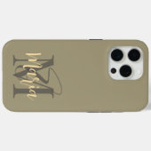 Moderne, schlichte, minimalistische Pastellinitis Case-Mate iPhone Hülle (Rückseite (Horizontal))