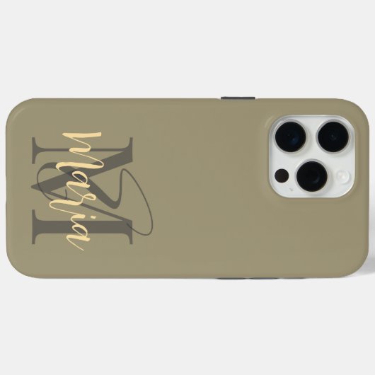 Moderne, schlichte, minimalistische Pastellinitis Case-Mate iPhone Hülle (Rückseite (Horizontal))