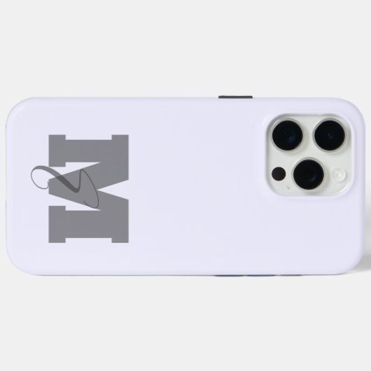 Moderne, schlichte, minimalistische Pastellinitis Case-Mate iPhone Hülle (Rückseite (Horizontal))