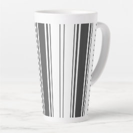 Moderne schlichte, minimalistische schwarzweiße St Milchtasse