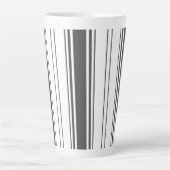 Moderne schlichte, minimalistische schwarzweiße St Milchtasse (Vorderseite)
