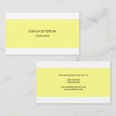 Moderne Schlichte Minimalistische Seite Visitenkarte (Vorne/Hinten)
